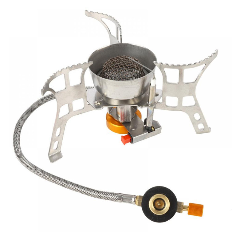 Ingzy Outdoor Gas Stove Camping Gas Burner Folding Electric Stove Hiking Portable Foldable Split